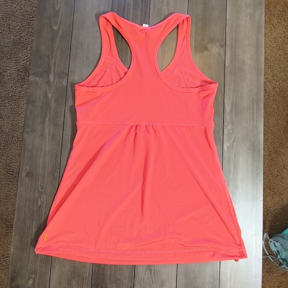 LUCY Women’s Activewear Tank in Coral Size Small Racerback Drawstring Medium - Picture 3 of 12